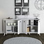 Hanah Home Consola Blanco Tablero Partículas Melaminado 180x80x45cm Elite 1614